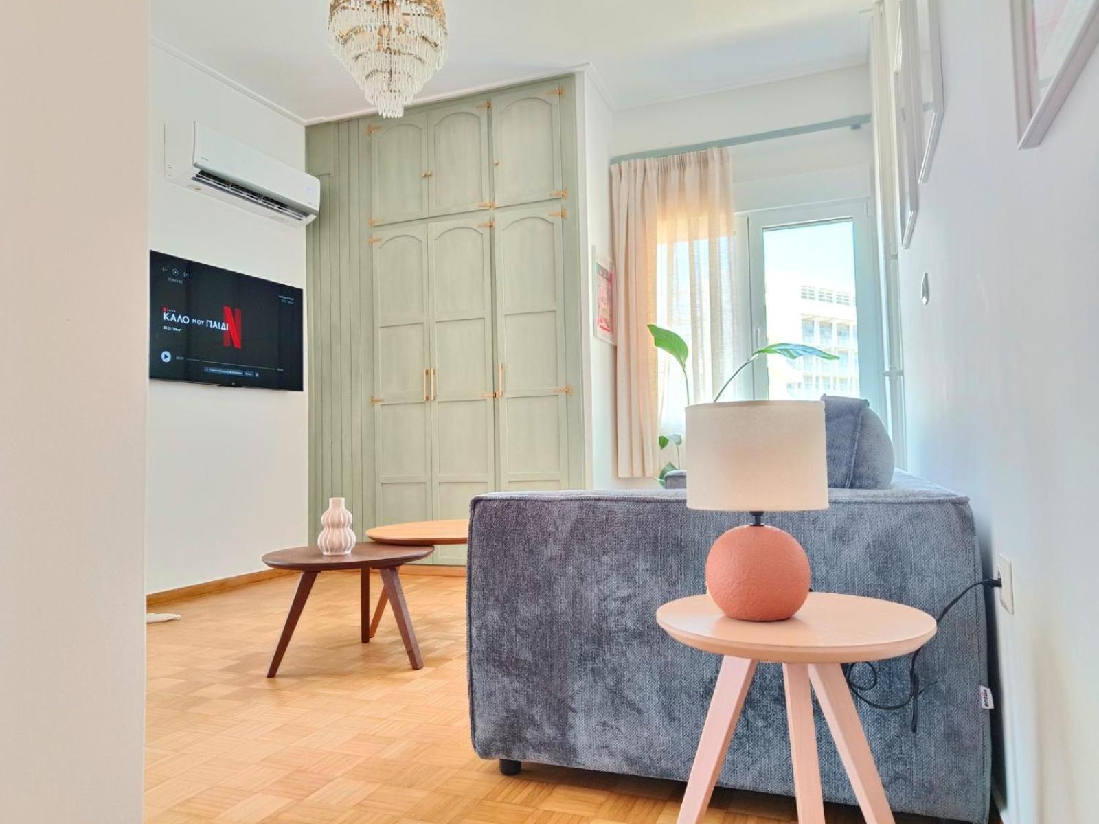 Apartamento Stylish Artistic Flat With View, Three Min To Metro Atenas Exterior foto